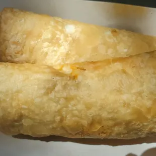 Deep fried burritos.