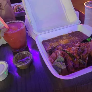 Fried food &amp; margarita