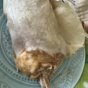 Found a piece of wire in the burrito.