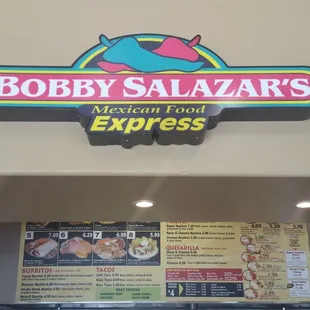 Bobby Salazars Mexican Food, in the NEW Chevron! Great Food! you have to try the Enchiladas, Tortas, or Fancy Burrito they are my favorites!