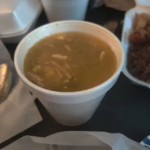 Chicken soup.