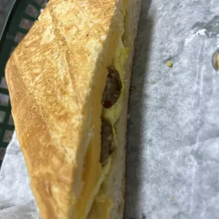 1. Egg and Cheese Sandwich