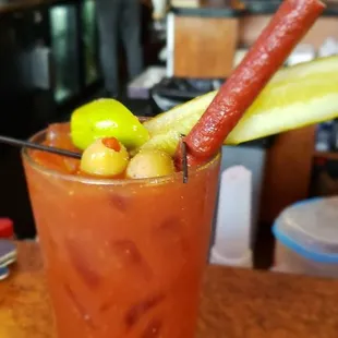 The bloody, shaken before being served