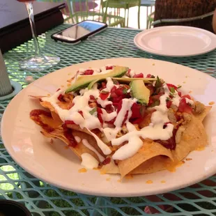 Nachos are fresh and not your typical pub food.