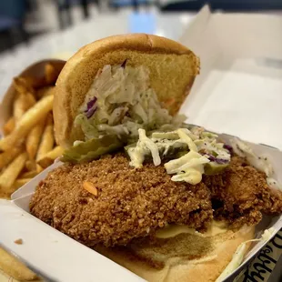 The Fried Chicken Sandwich, could've used more pickles