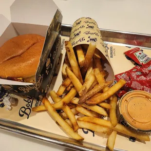 Brunch Burger with Fries