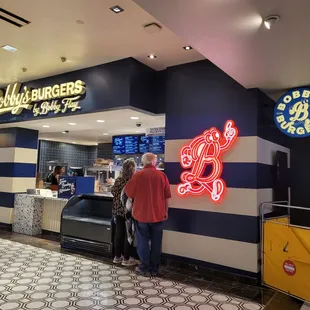 customers at the counter