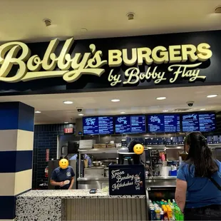 Bobby&apos;s Burger counter at Harrah&apos;s.