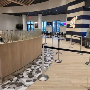 the entrance to the restaurant