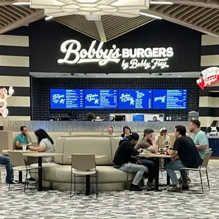 people sitting at tables