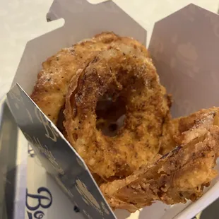 Close up of Buttermilk Onion Rings