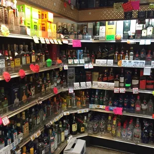 Huge selection of liquors, especially the specialty or rare liquors.