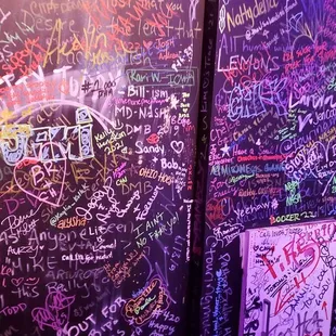 graffiti on the wall
