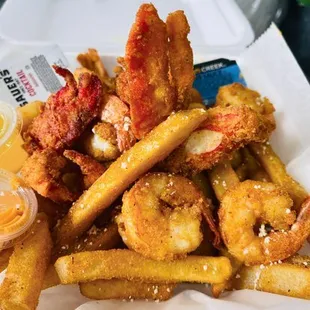 chicken wings and fried chicken, food