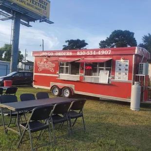 This is our truck! You can call in for To Go orders.