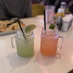 Cucumber and strawberry Moscow mules