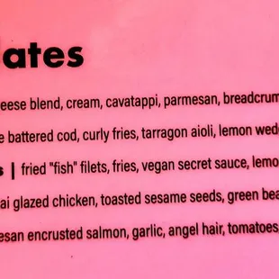 Entrees