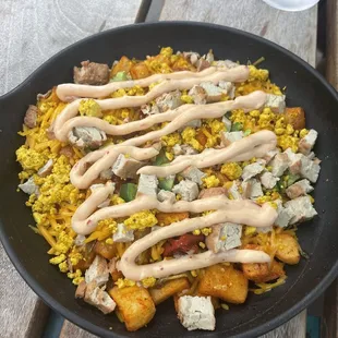 Spicy vegan hash
