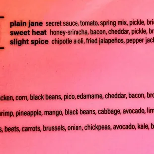 Chicken sandwiches and bowls