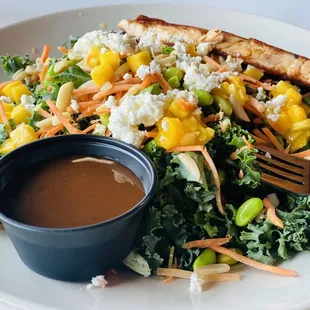 Kale salad with Salmon