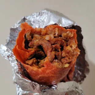 bobcha burrito (sweet &amp; spicy pork)