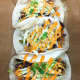 Spicy Pork Bobcha Tacos