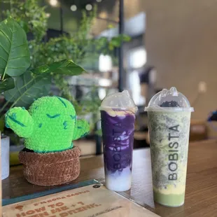 ube taro and matcha oreo