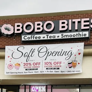 Soft Opening