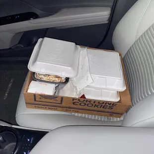 My Togo order everything cooked fresh!