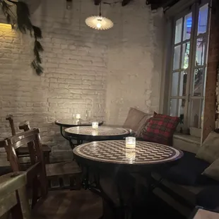 Inside near bar