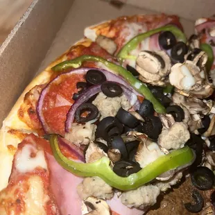 pizza, food