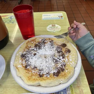 Kids size chip pancake!