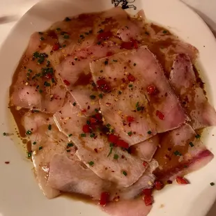 Yellowtail Carpaccio