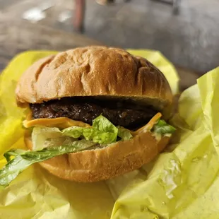 Teri cheeseburger