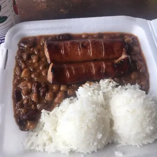 Polish Sausage with Baked Beans