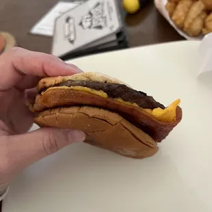 Small cheese burger