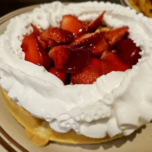 Strawberry waffle that came with my breakfast