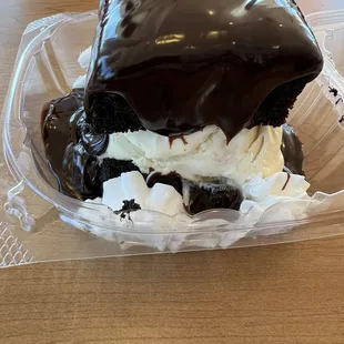 Hot Fudge Ice Cream cake