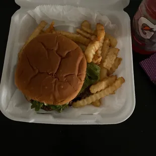 Bacon double cheeseburger