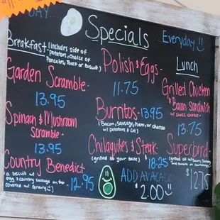 Other specials.