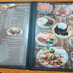 Certainly a plentiful menu, and these are only two of the pages.