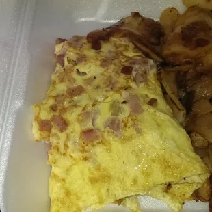 Ham Omelette No Cheese