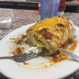 Big breakfast burrito