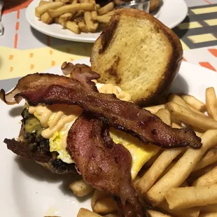 Brunch Burger..  Oh my ..so good! (fried egg, hashbrown, sirachia mayo)
