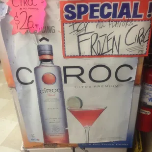 26 for 750ml of CIROC
