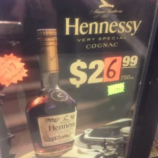 Best price on 1/5s of HENNESSY and its COLD!!!