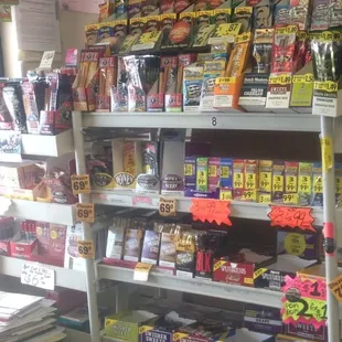 Most swisher,bluntwrap, cigars etc selection I'm in smokers paradise lol
