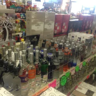 There's a whole other section for clear vodka, rum, gin and liqueur !