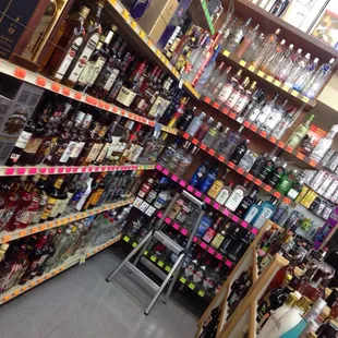 There is no shortage of liquor here