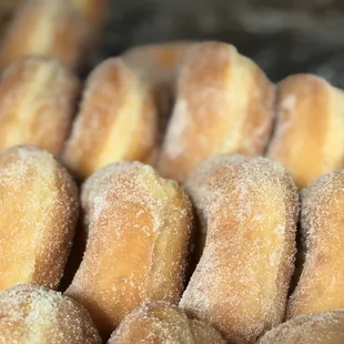 a close - up of the doughnuts